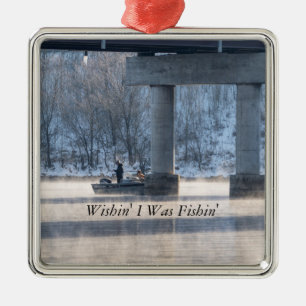 Steamy Winter Angelsee Taneycomo Ornament Aus Metall