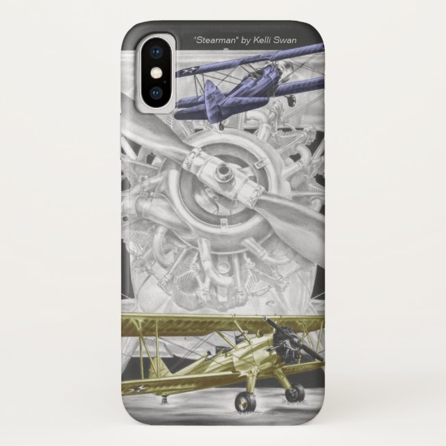 Stearman Biplane Case-Mate iPhone Hülle (Rückseite)
