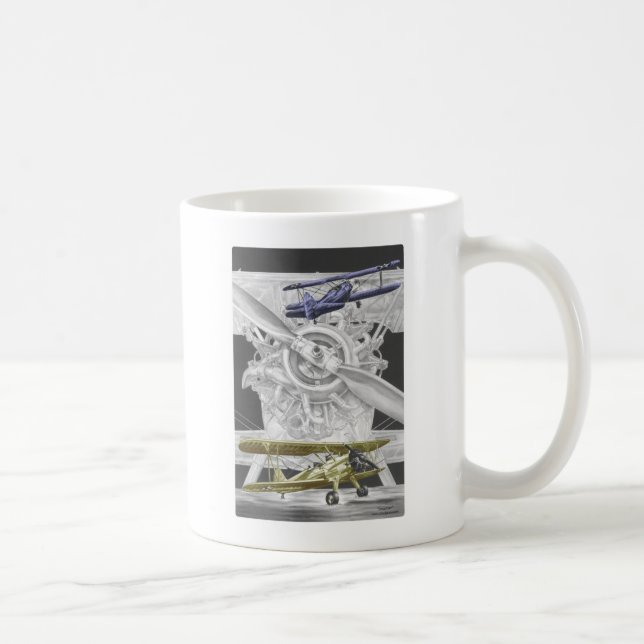 Stearman Biplane Kaffeetasse (Rechts)