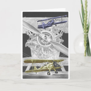 Stearman Biplane Karte