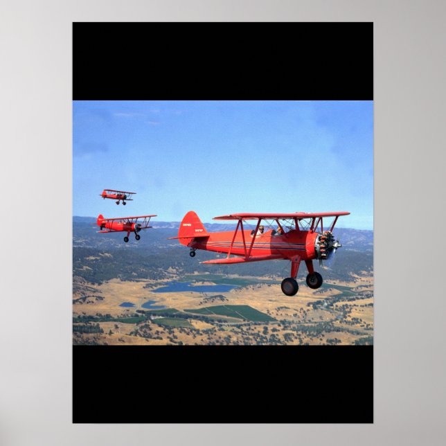 Stearman, PT-17, 1943_Classic Aviation Poster (Vorne)