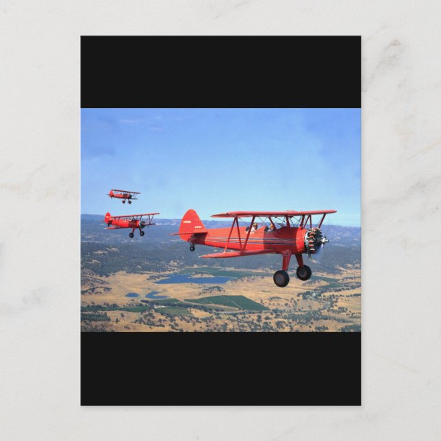 Stearman, PT-17, 1943_Classic Aviation Postkarte (Vorderseite)