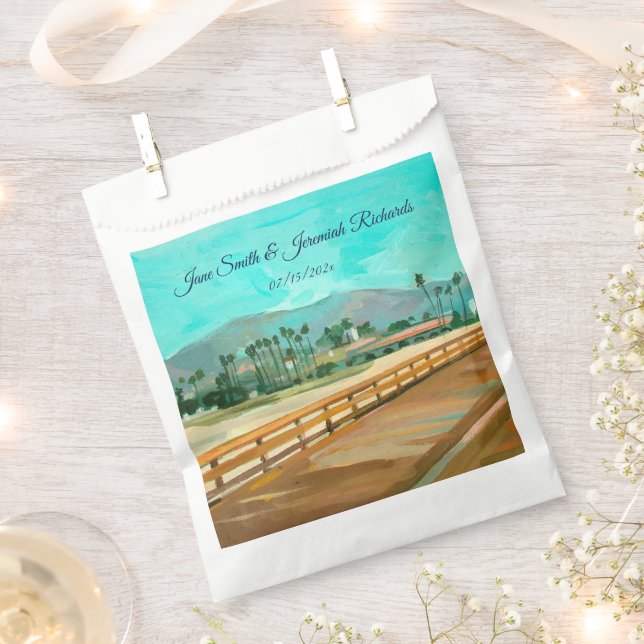 Stearns Wharf - Santa Barbara, CA Geschenktütchen (Ausgeschnitten)