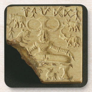 Steatit Pasupati Siegel, Mohenjodaro, 2300-1750 BC Untersetzer
