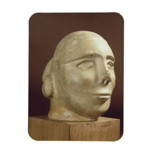 Steatitporträtkopf, Mohenjodaro, 2300-1750 BC Magnet