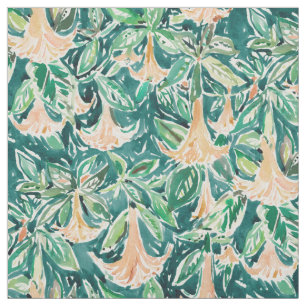 STECHAPFEL TRÄUMT das Blumen Aquarell Stoff