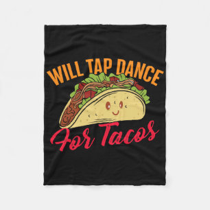 Steche Tanz für Tacos - Funny Stich Dancing Stich Fleecedecke