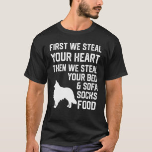 Stechen Sie Ihr Herz Steak Ihr Bett und Sofa Shetl T-Shirt