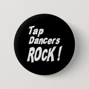 Stechen Sie Tänzer-Felsen an! Knopf Button