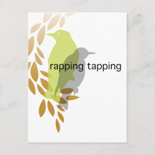 Stechend Rapping - Vögel auf Zweig Postkarte
