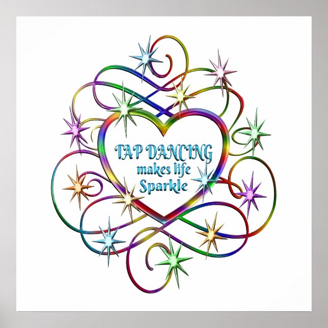 Stechend Tanzen macht das Leben spärlich Poster (Vorne)