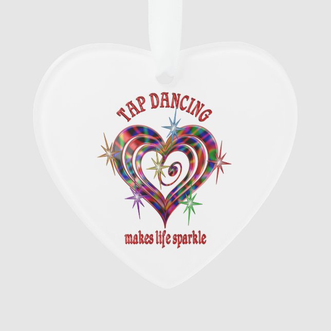 Stechend tanzende Glitzern Ornament (Vorderseite)