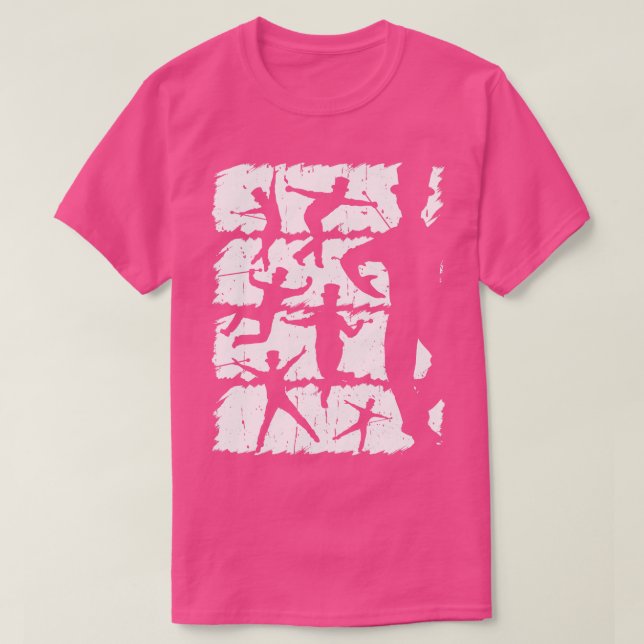 Stechend Tänzer Silhouette Dancing T-Shirt (Design vorne)