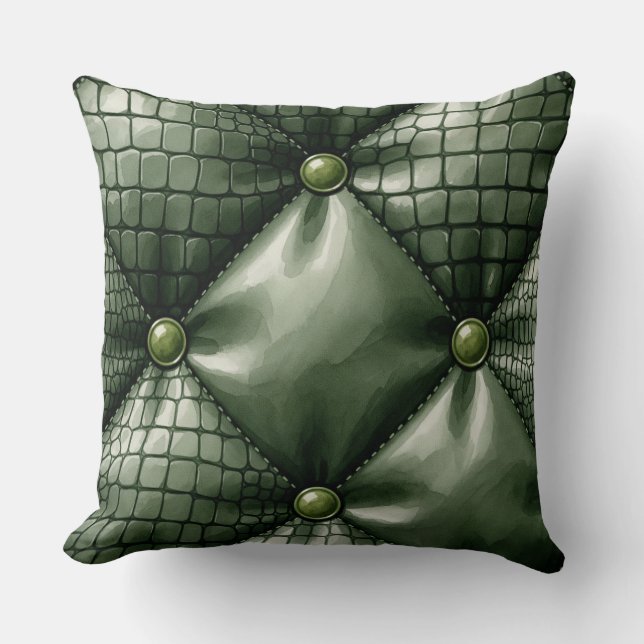 Stechgewebe mit Krokodilhautnachahmung durch Na Kissen (Vorderseite)