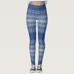 Stechmuster5 Navy Blue ID208 Leggings
