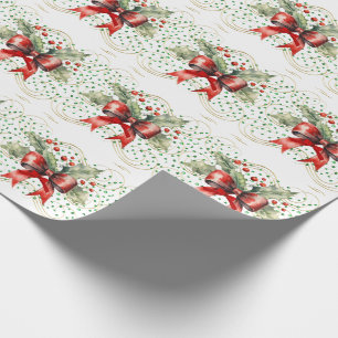 Stechpalme auf grünen Steinen Geschenkpapier