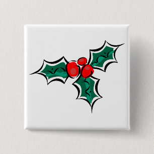 Stechpalme Button