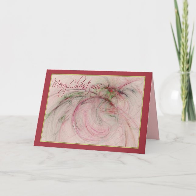 STECHPALME 'N VERZIERT ~ frohe Weihnachten (Vorderseite)