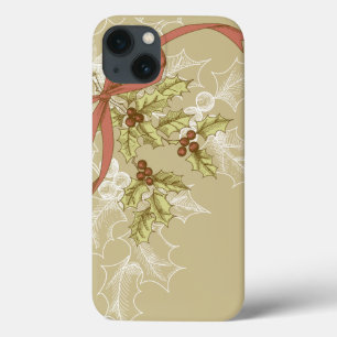 Stechpalme-Tägige Skizze-Stechpalmen-Beeren und Case-Mate iPhone Hülle