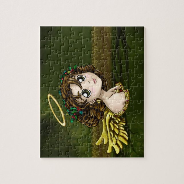 Stechpalmen-Engel Puzzle (Vertikal)