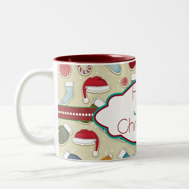 Stechpalmen-lustige Weihnachtenhats&socks Tasse - (Links)