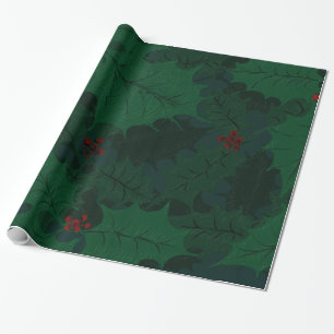 Stechpalmen-Packpapier Geschenkpapier