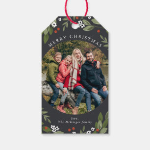 Stechpalmen-und Beeren-Foto-Geschenk-Umbau Geschenkanhänger