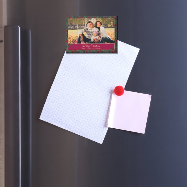 Stechpalmen-Weihnachten Magnet (Von Creator hochgeladen)
