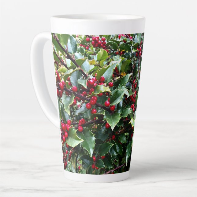 Stechpalmenblätter und -beeren milchtasse (Linke Ecke)