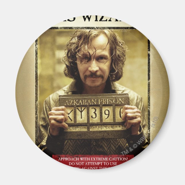Steckbrief Sirius Black Magnet (Vorne)