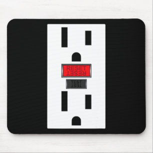Steckdosen für elektrische Steckdosen, sonniges Ha Mousepad