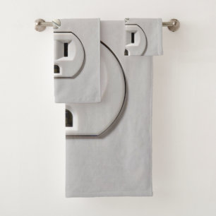 Stecker für das elektrische Auslass Badhandtuch Set