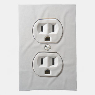 Stecker für das elektrische Auslass Geschirrtuch