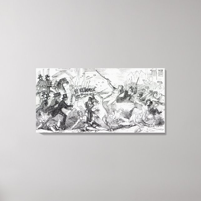 Stecker-Plot-Riot in Preston Leinwanddruck (Vorderseite)