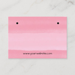 Steckerpinke Streifen Ohrringe Display-Karte Visitenkarte