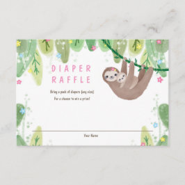 Steckplatz mit Babywindeln-Verschlusskarte Begleitkarte