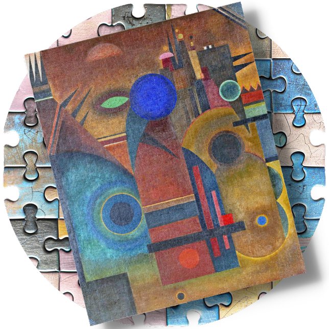 STECKPUZZLE - "Braune Stille" -Wassily Kandinsky Puzzle (Von Creator hochgeladen)