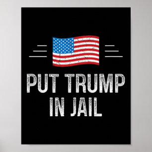 Steckt Trump ins Gefängnis - im Vintage-Stil -  Poster