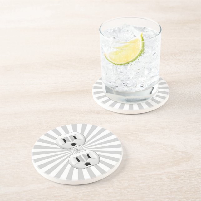 Steckverbinder-Steckverbinder-Steckverbinder-Steck Sandstein Untersetzer (Seite)