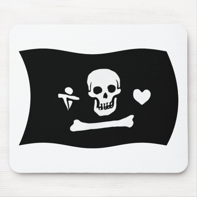 Stede Bonnet Flag Mauspad (Vorne)