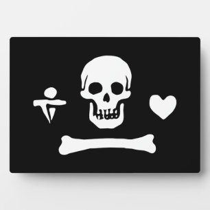 Stede Bonnet Pirate Flag Piratenflagge Fotoplatte