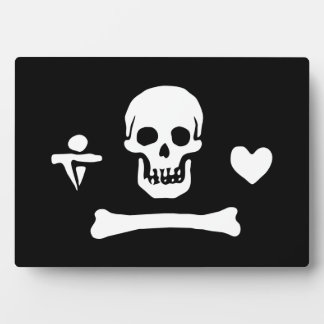 Stede Bonnet Piratenflagge Jolly Roger Fotoplatte