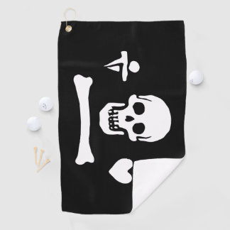 Stede Bonnet Piratenflagge Jolly Roger Golfhandtuch