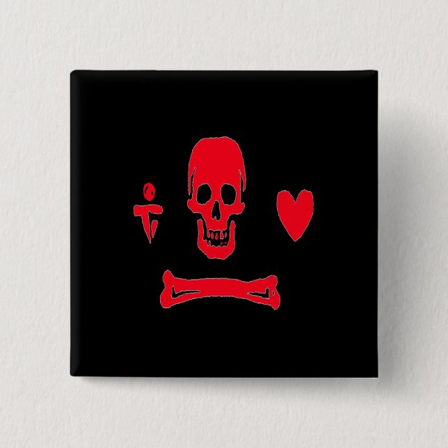 Stede Mütze-Rot Button (Vorderseite)