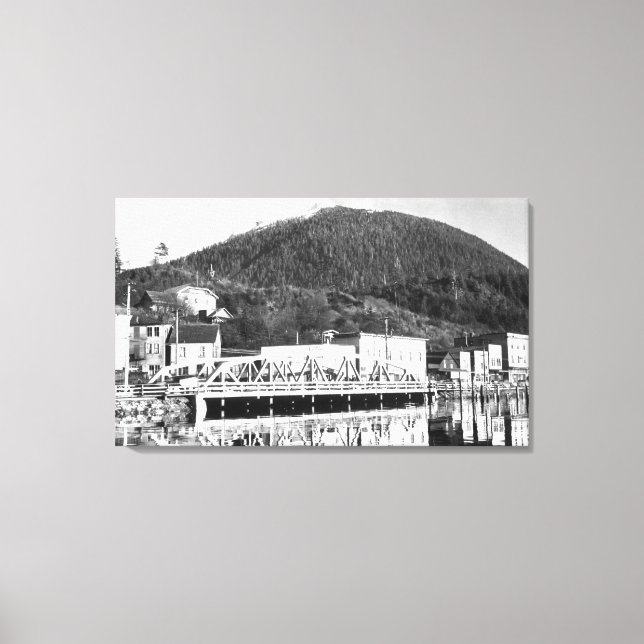 Stedman Street Bridge and Deer Mountain, Leinwanddruck (Vorderseite)