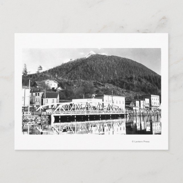 Stedman Street Bridge and Deer Mountain, Postkarte (Vorderseite)
