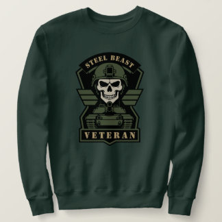 Steel Beast Tanker Veteran Taktischer Totenkopf Sweatshirt