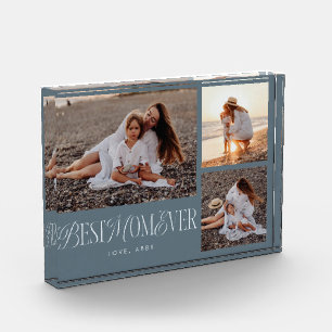 Steel Blue Best Mama je Collage Fotoblock