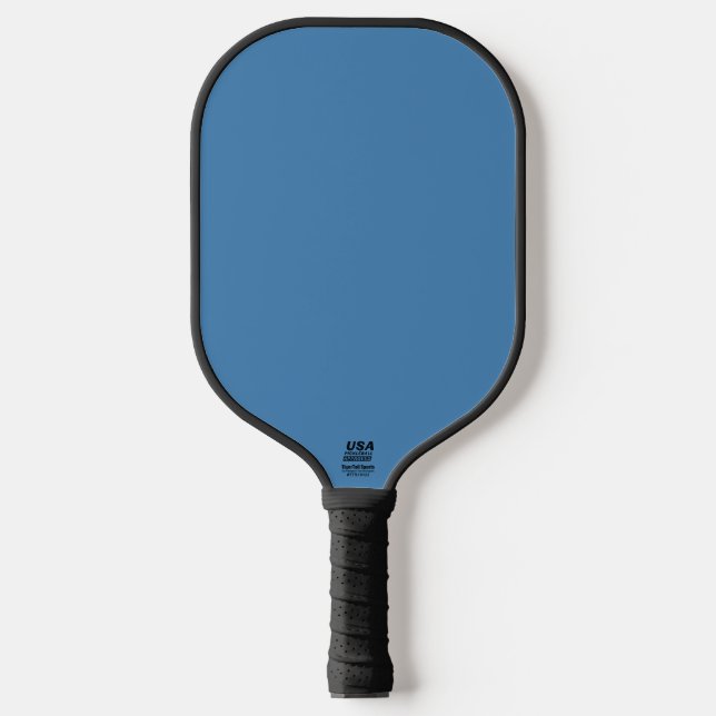 Steel Blue Grey Solid Color Pickleball Schläger (Vorderseite)