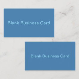 Steel Blue Grey Solid Color Visitenkarte